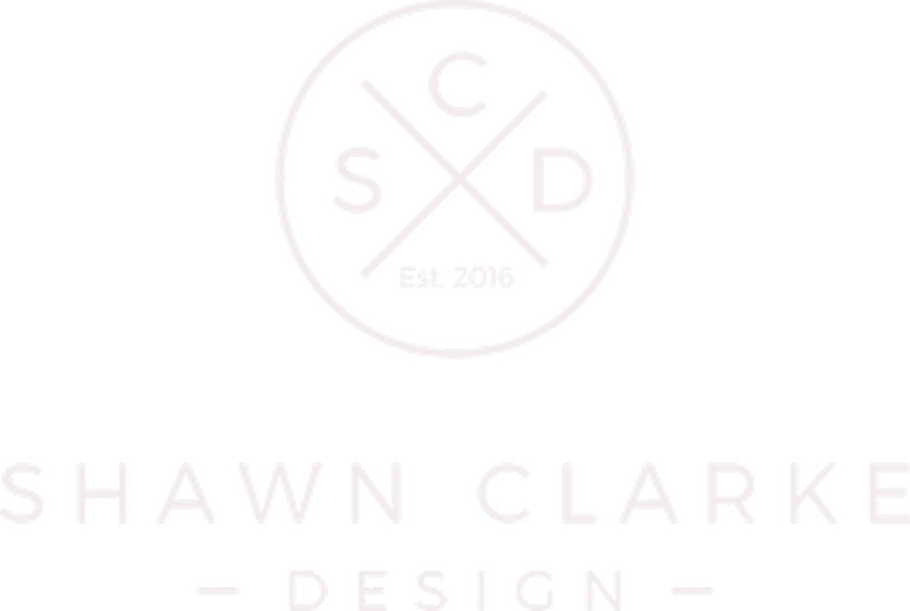 A green background with the words " shawn clark design ".