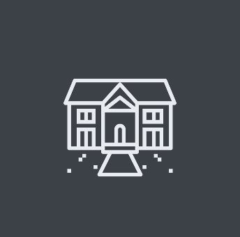 A white house with two floors and a porch.