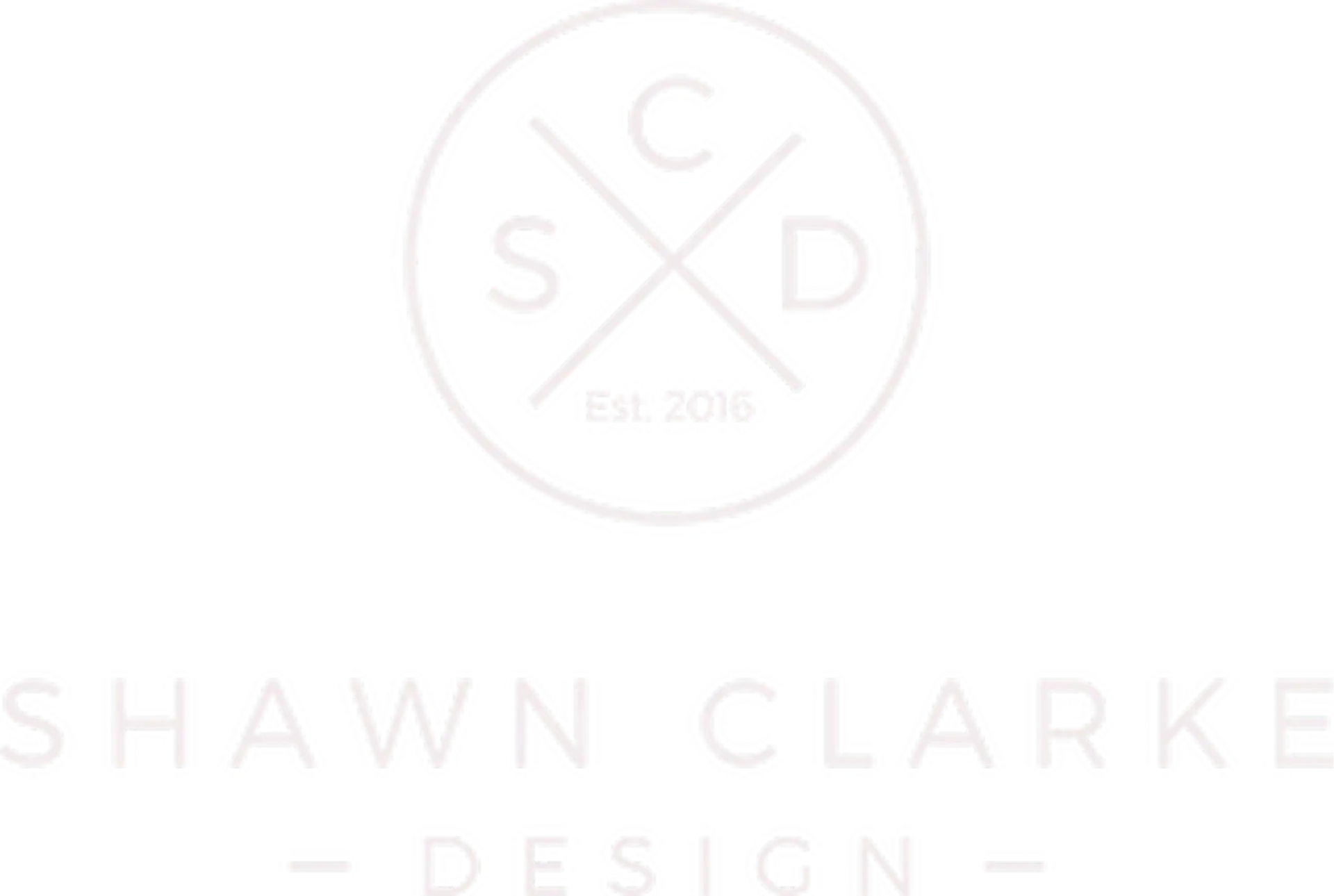 Shawn Clarke Design logo, established 2016.